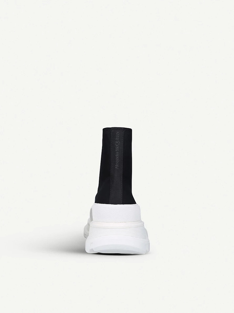 Alexander McQueen Men's Tread high-top canvas trainers outlook