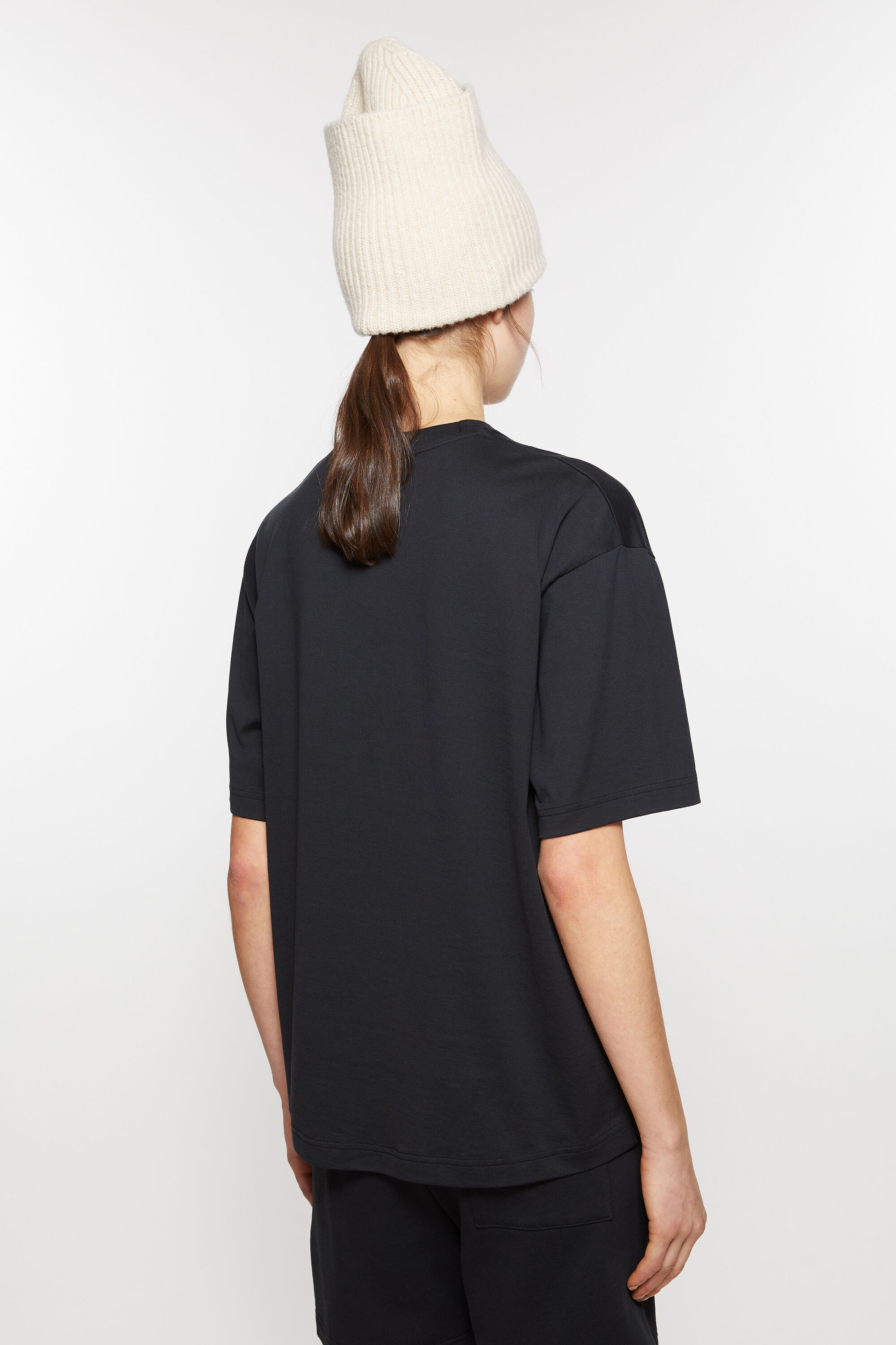 Face logo t-shirt - Relaxed fit - Black - 3