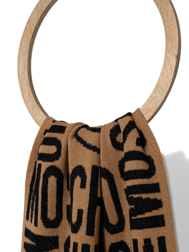 Moschino logo-jacquard scarf outlook