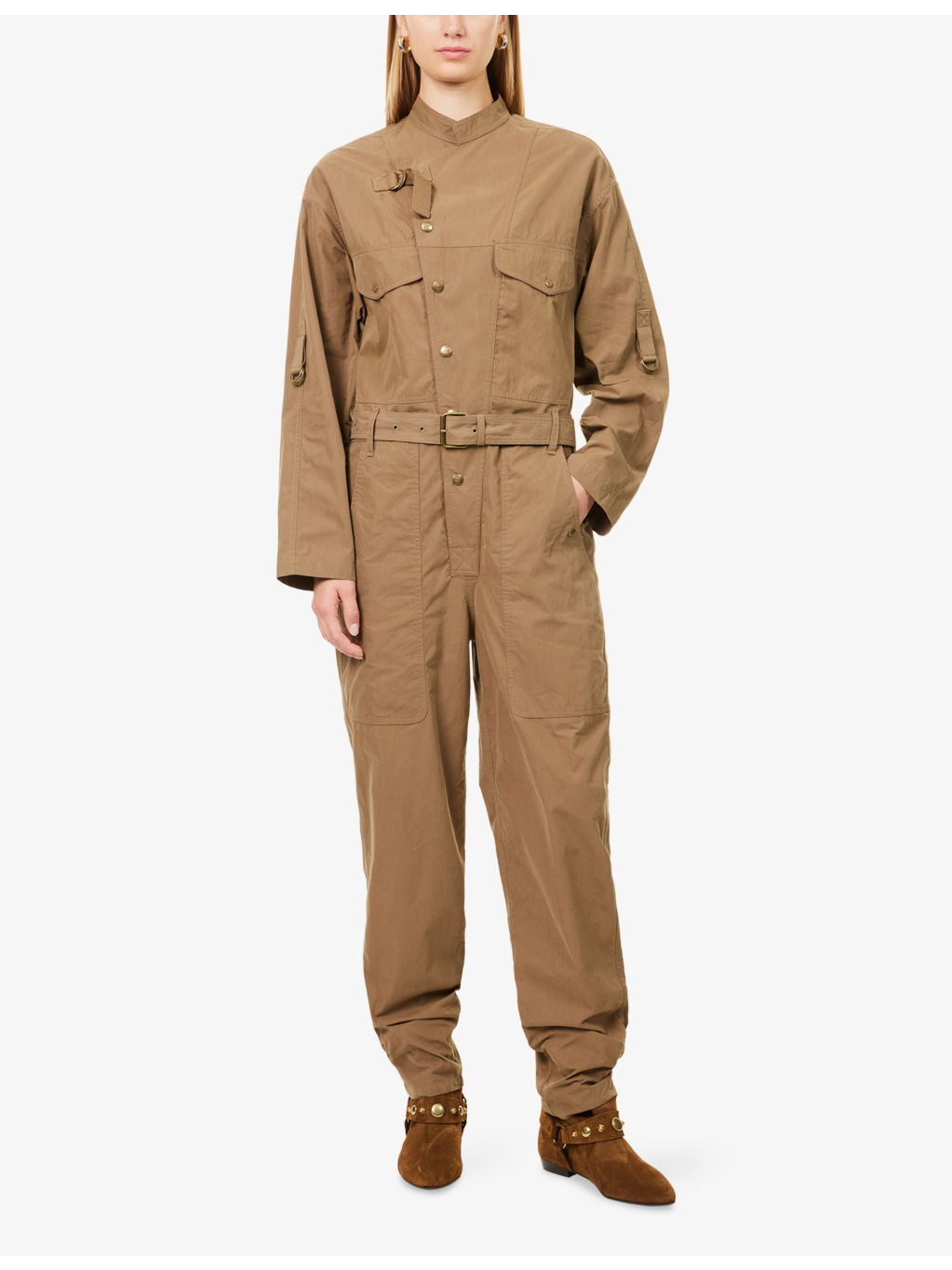Dahona Cotton-Poplin Jumpsuit - 3