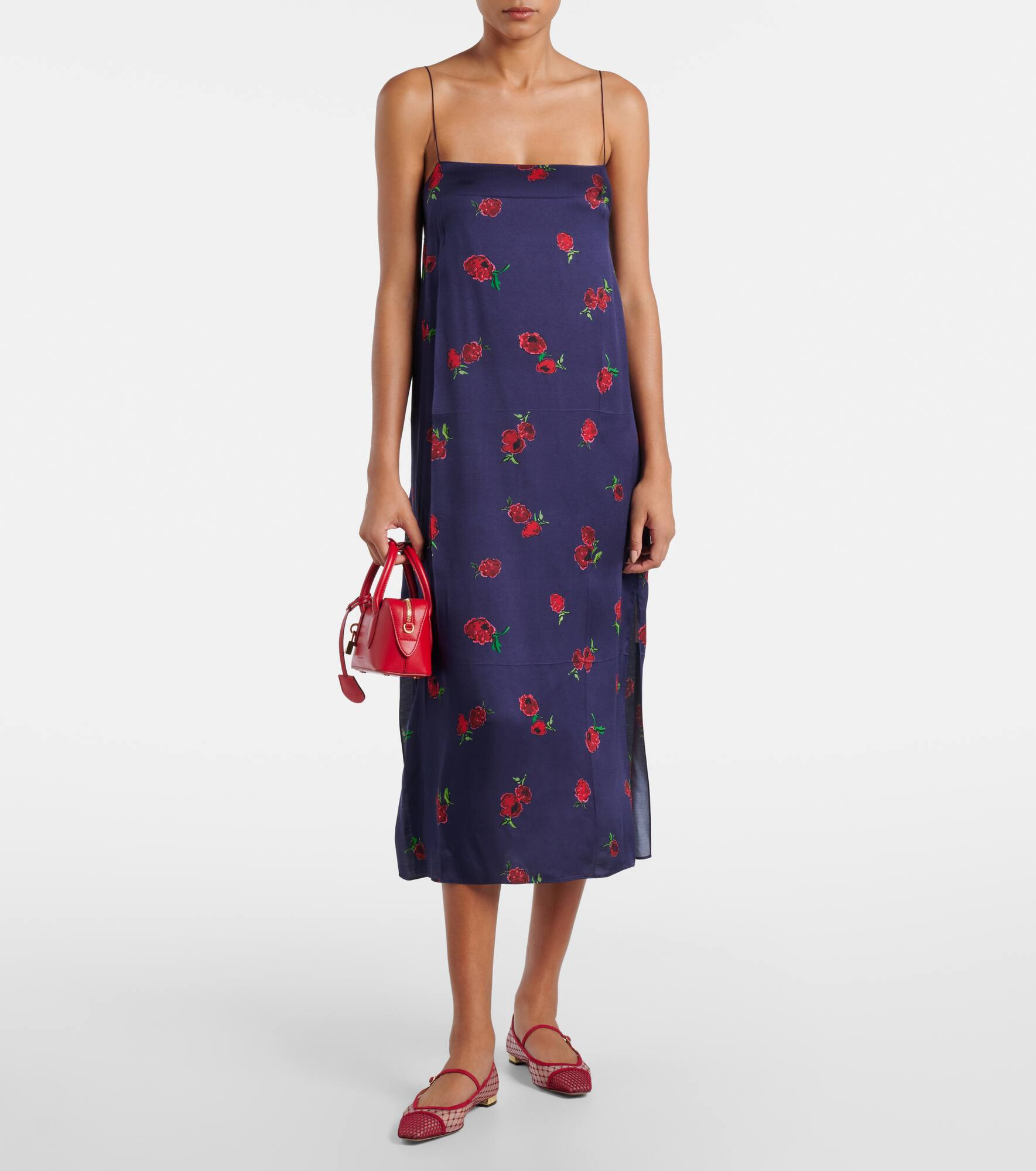Juliette suede-trimmed Mary Jane flats - 3