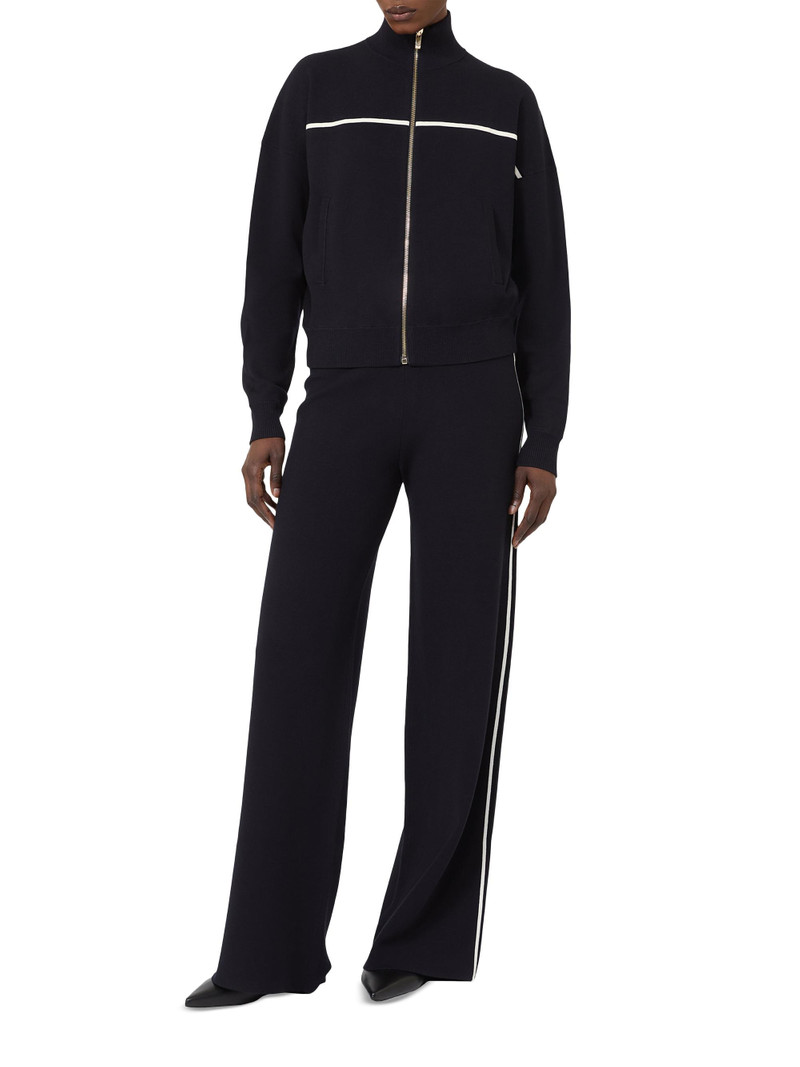 Women's Stretch Viscose Trousers - Navy 5