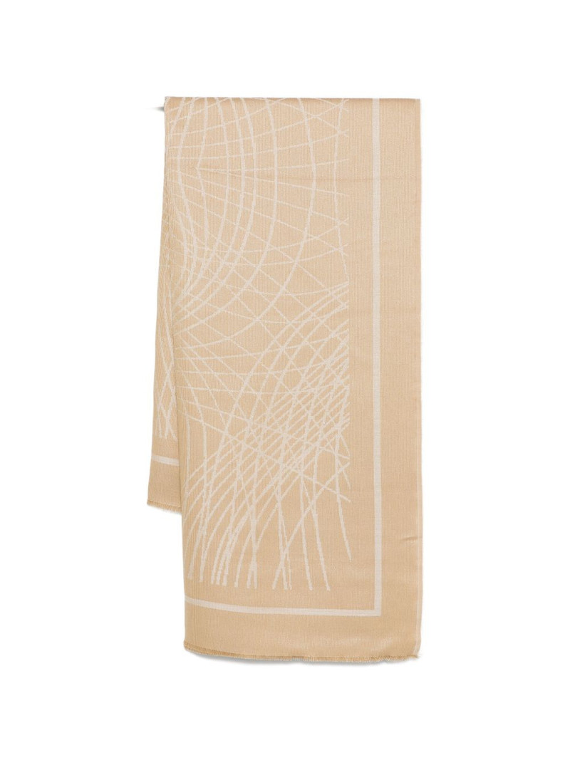 geometric-print scarf 1