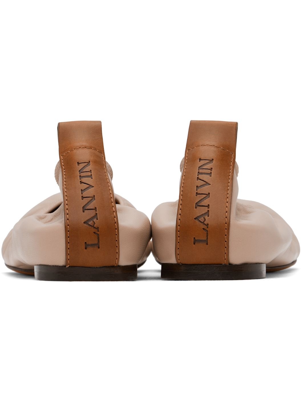 Beige 'The Leather' Ballerina Flats - 2