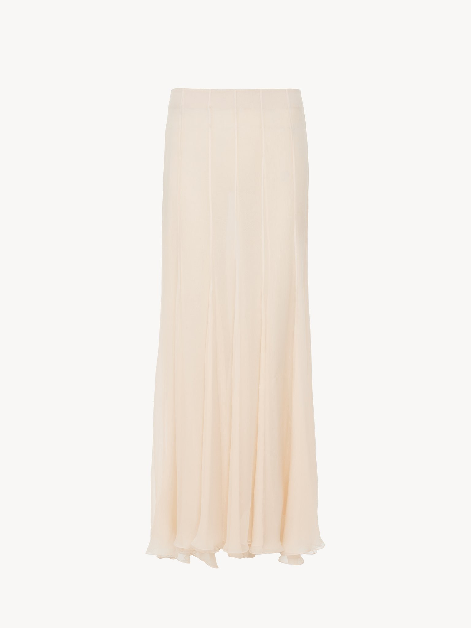 FLUID MAXI SKIRT IN SILK MOUSSELINE - 2