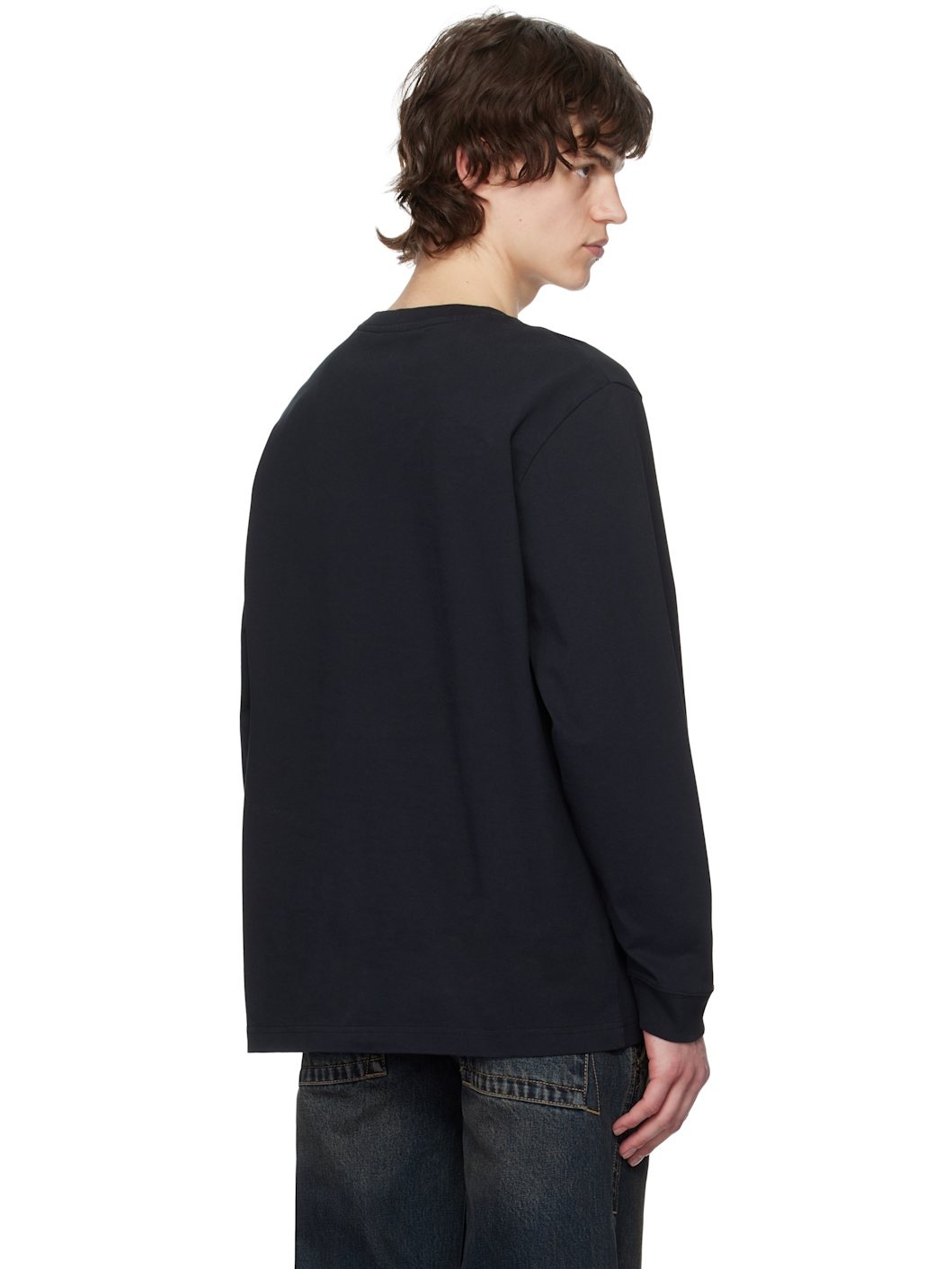 Black Bold Fox Head Comfort Long Sleeve T-shirt - 3