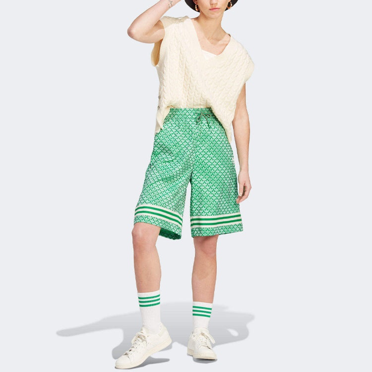 (WMNS) adidas originals SS23 adicolor 70s Logo Short 'Green' IK7881 - 4