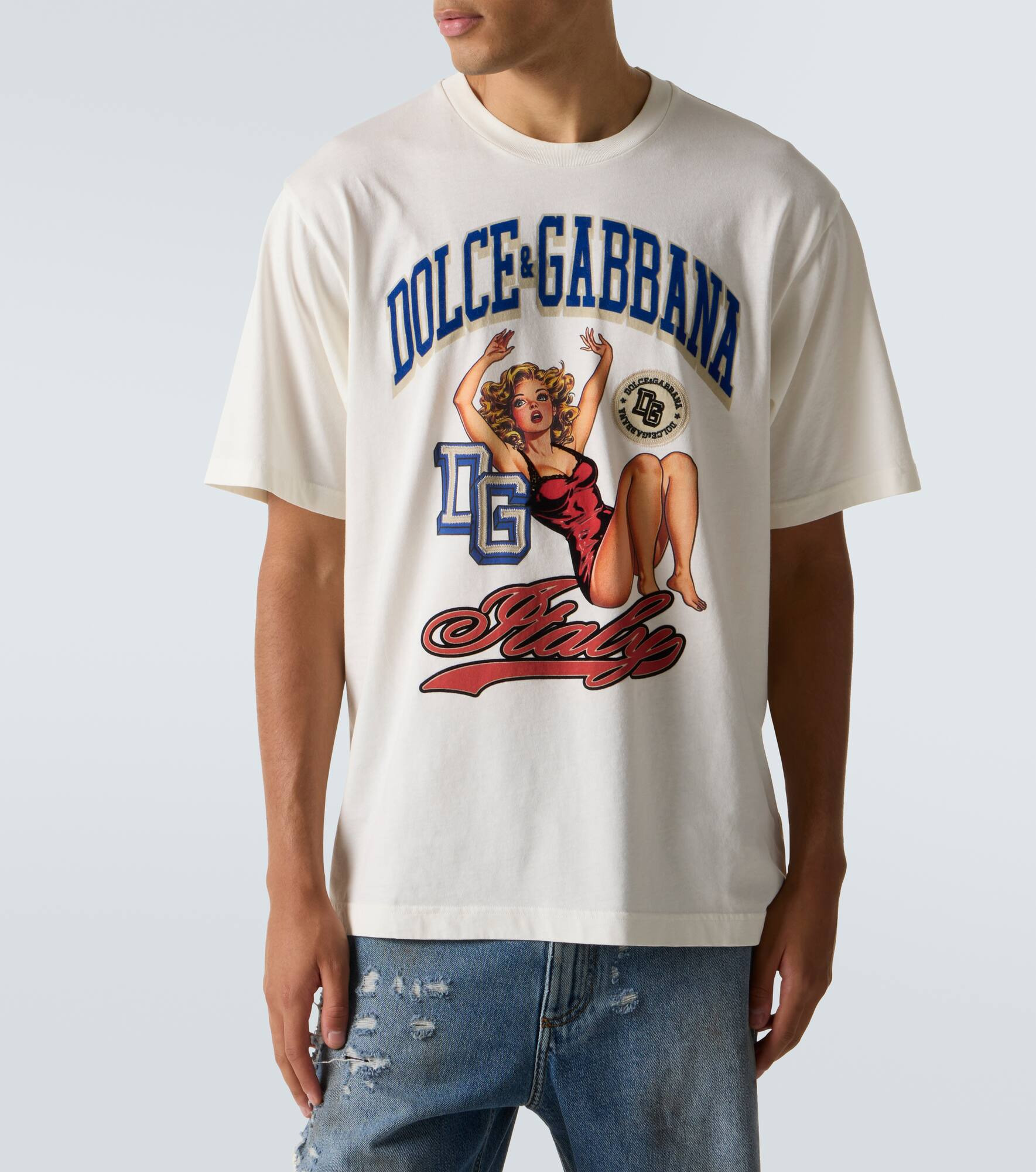 Printed cotton jersey T-shirt - 3
