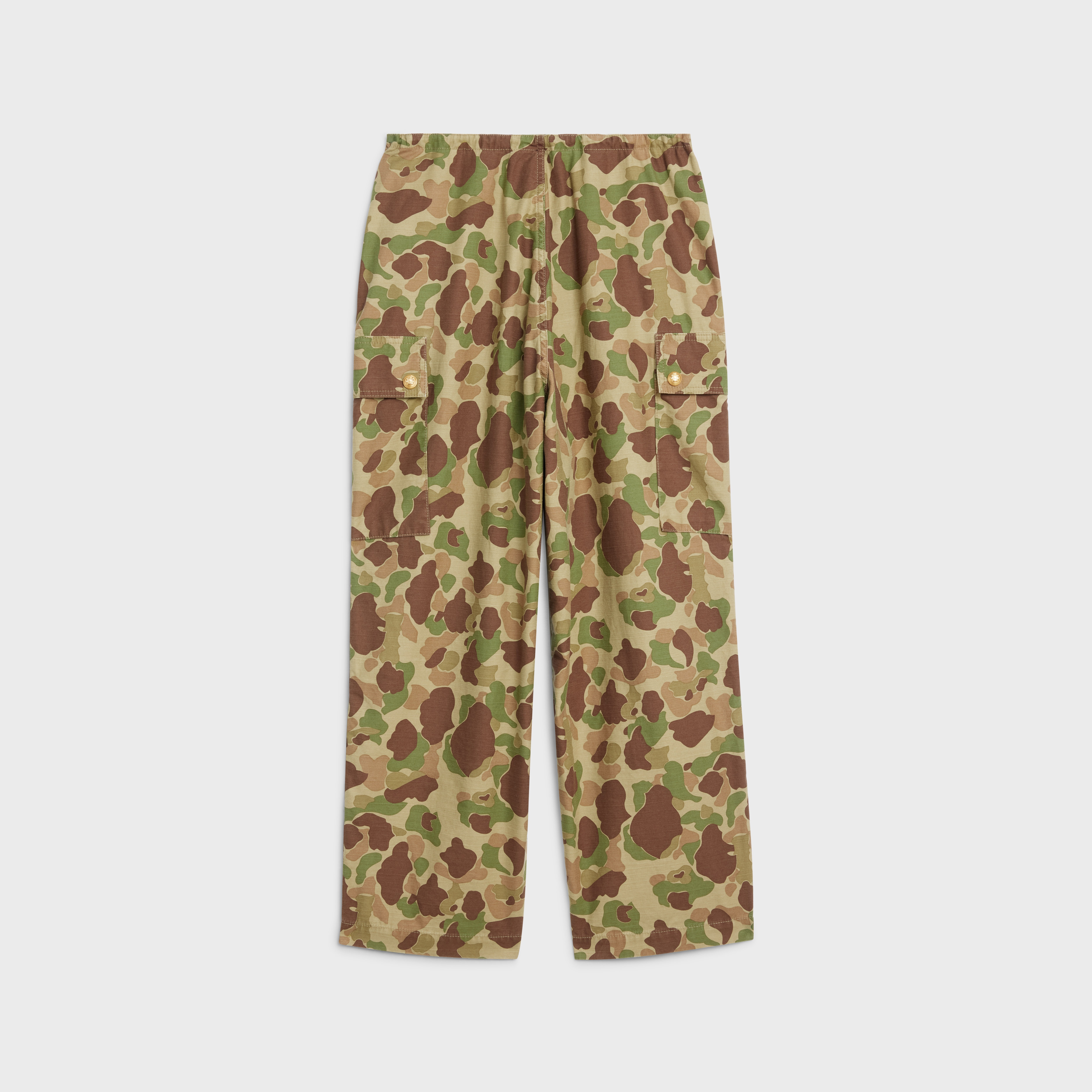 CARGO PANTS IN CAMOUFLAGE COTTON - 2