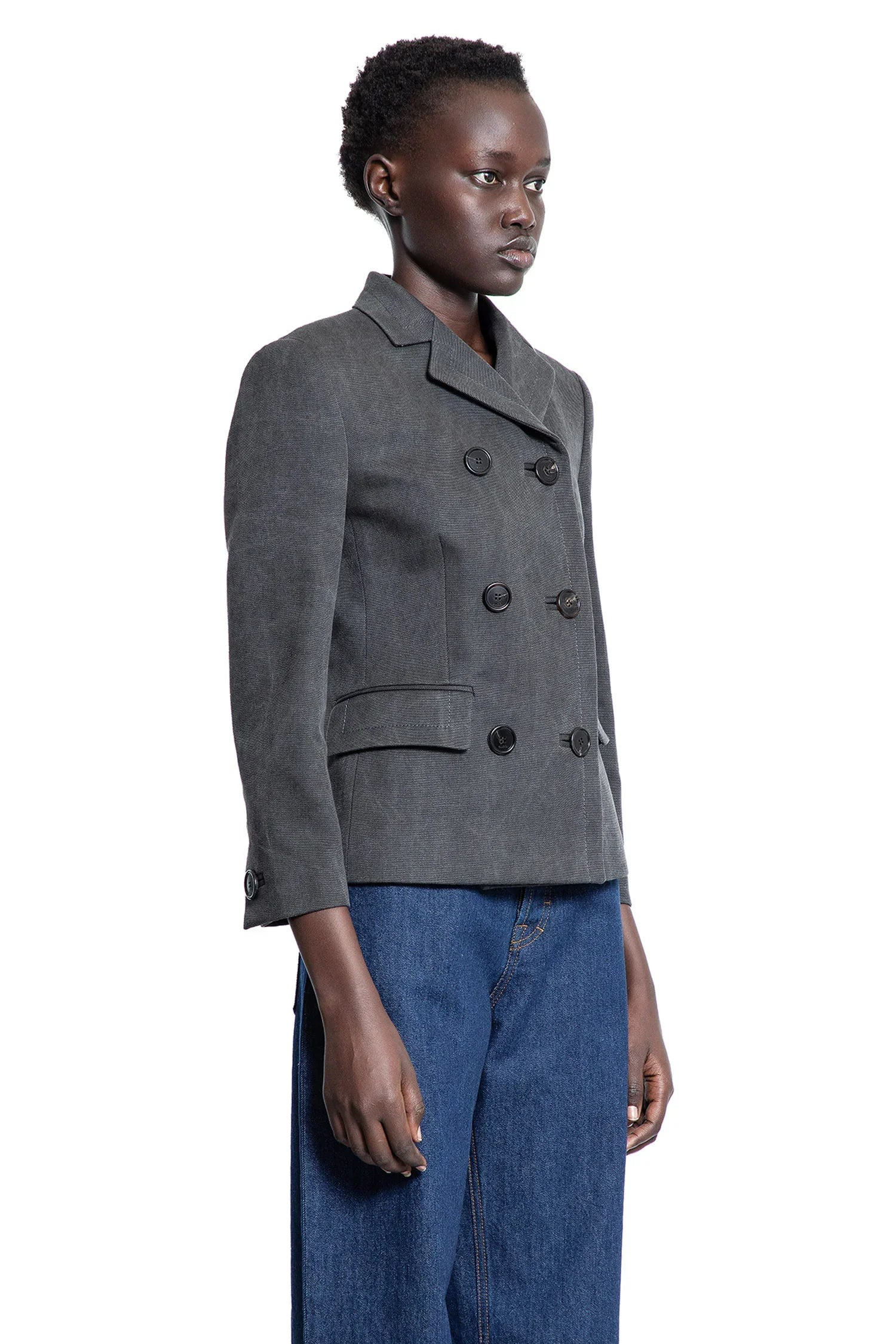 Washed-Cotton-Canvas-Blazer - 2