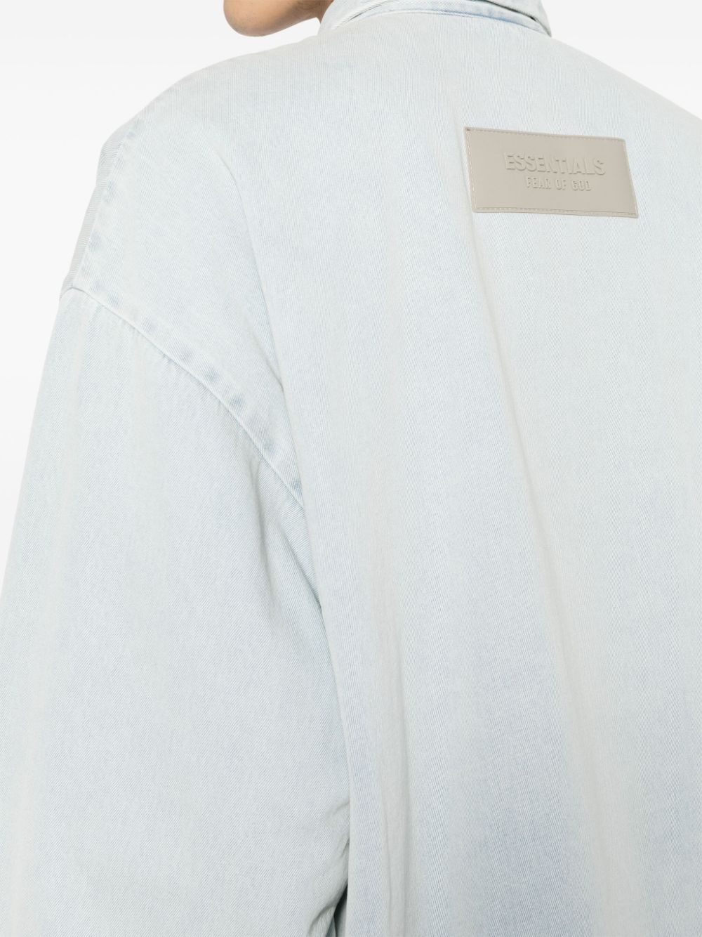 Filled denim shirt jacket - 5