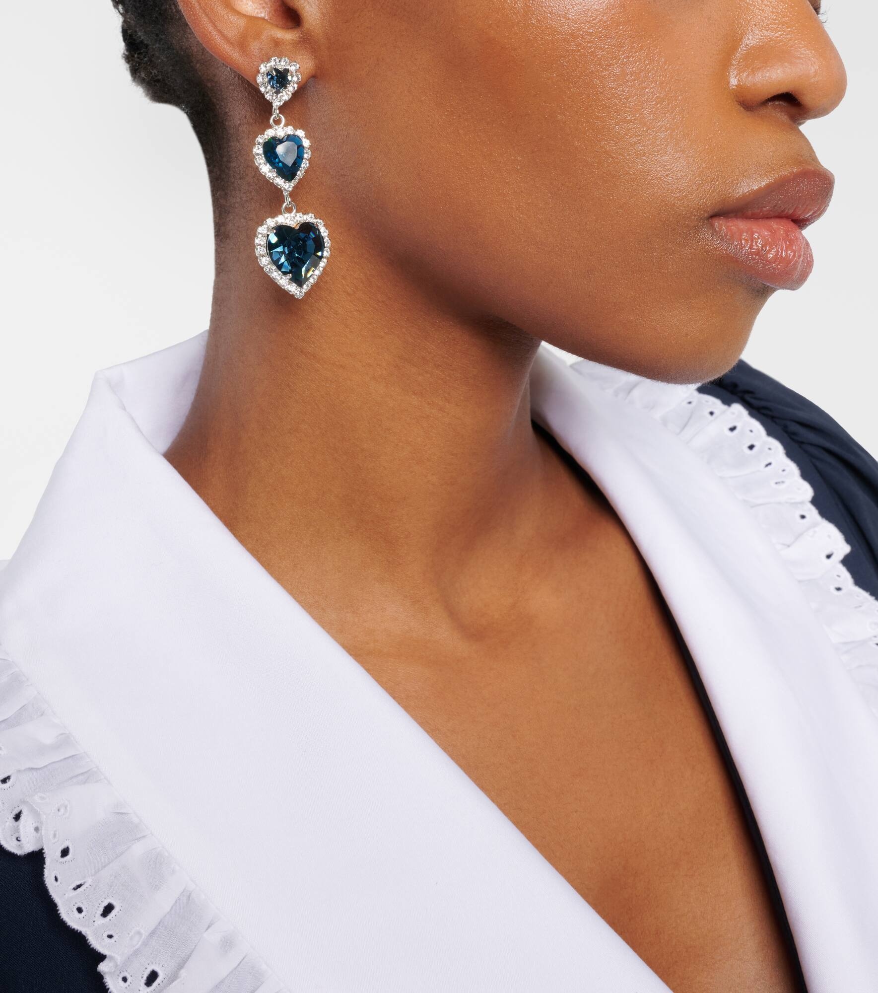 Hartley embellished drop earrings - 3