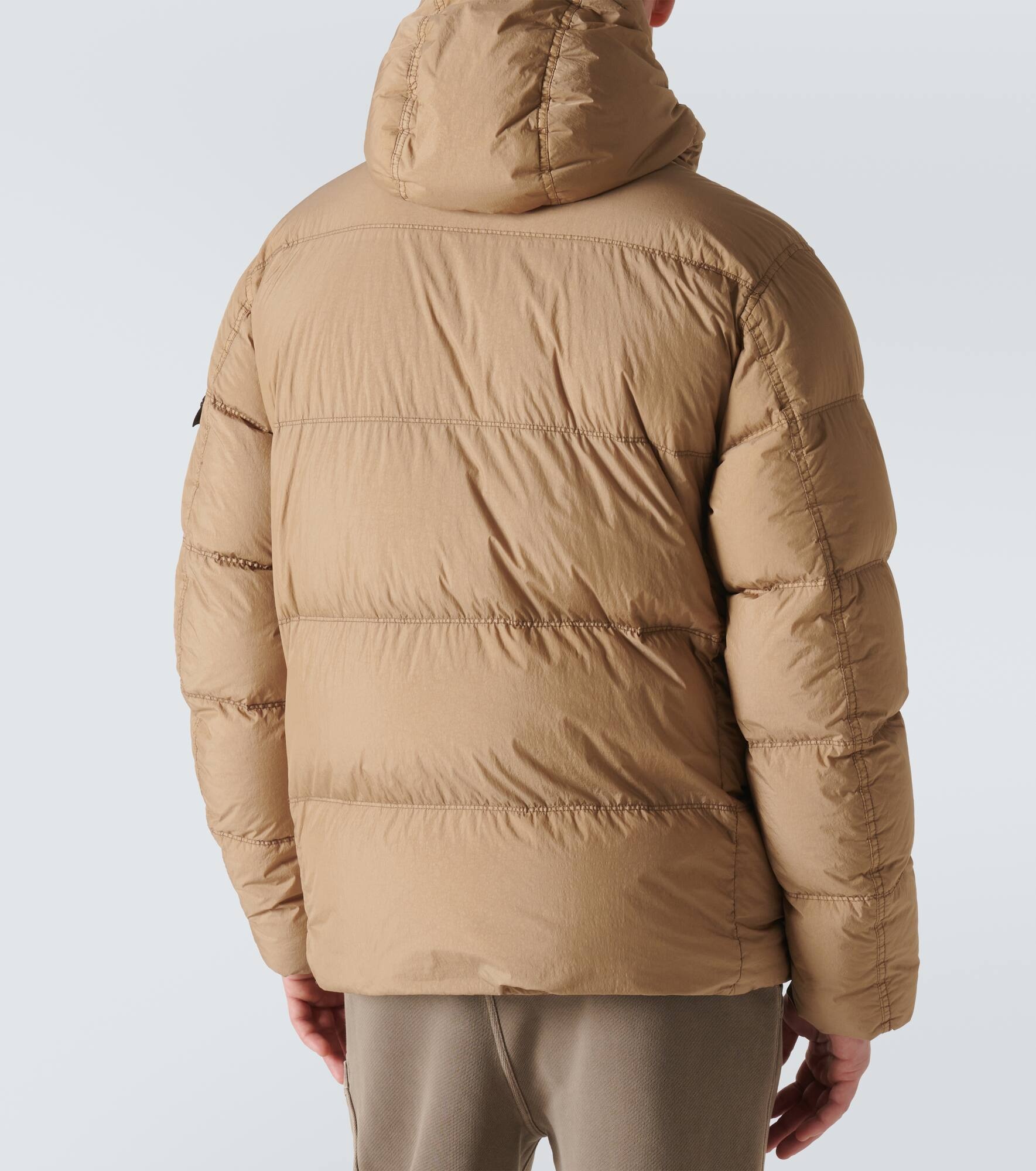 Compass quilted down jacket - 4