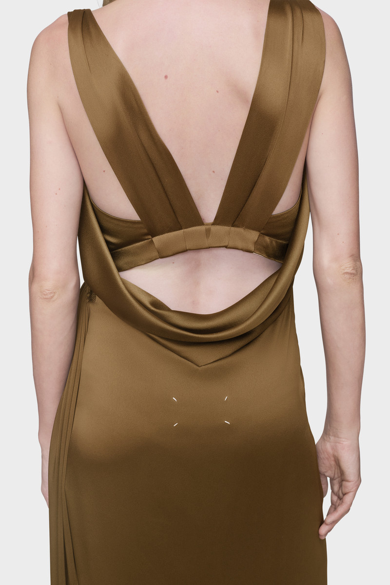 Silk satin maxi dress 6