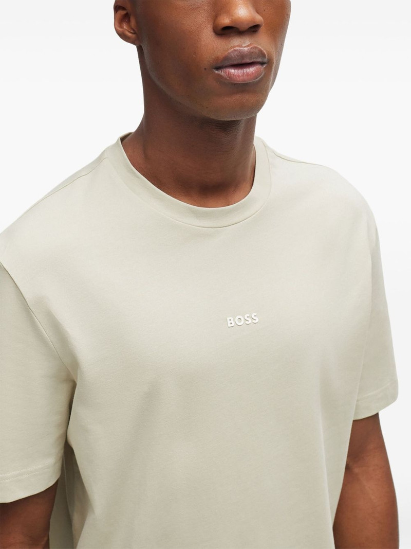 raised-logo cotton T-shirt 5