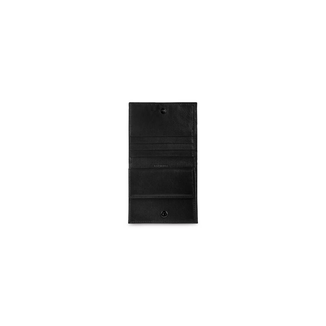 Men's Neo Classic Flap Coin And Card Holder in Black - 3