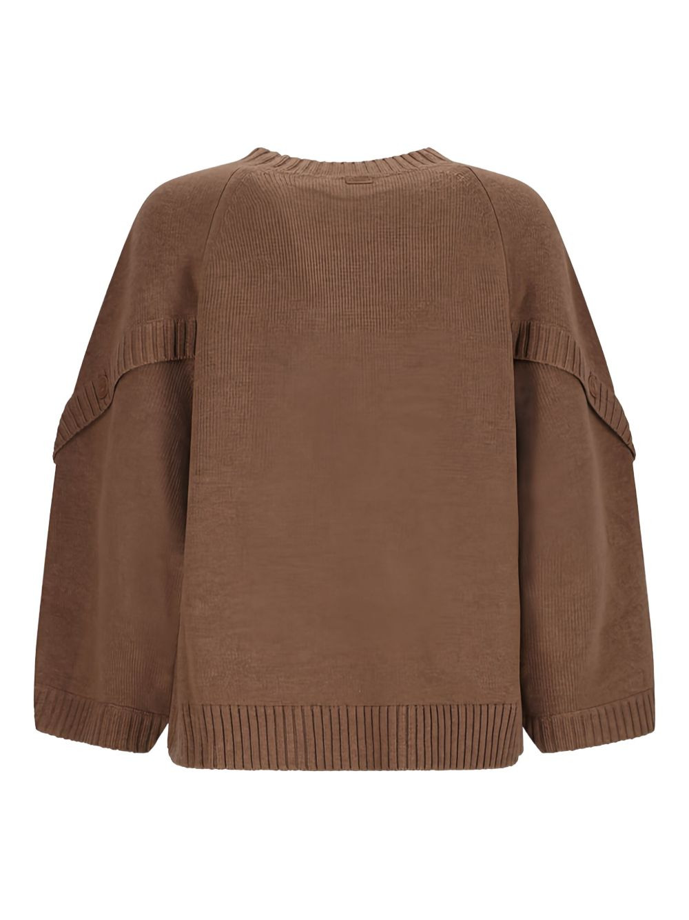 button-detailed raglan-sleeve top - 2
