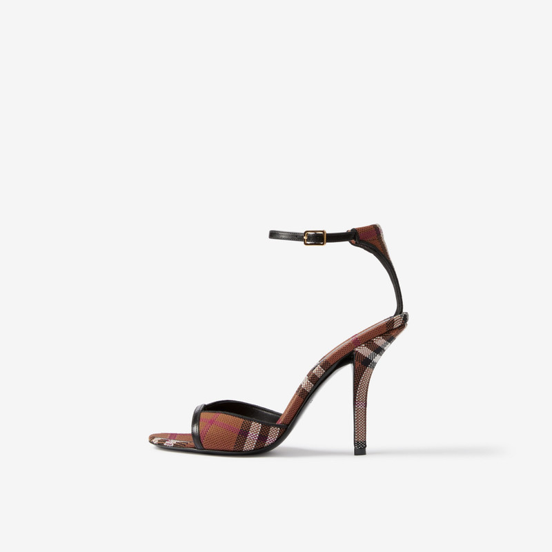 Check Stiletto-heel Sandals 5