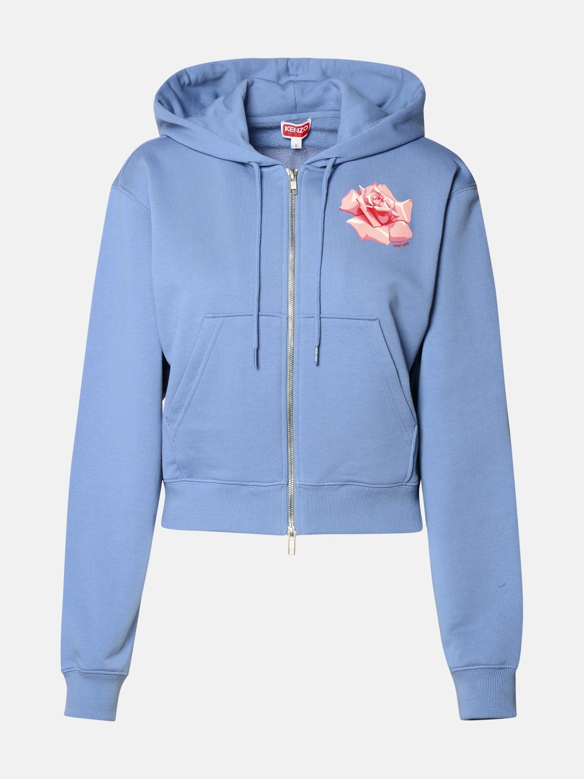 LIGHT BLUE COTTON SWEATSHIRT - 1