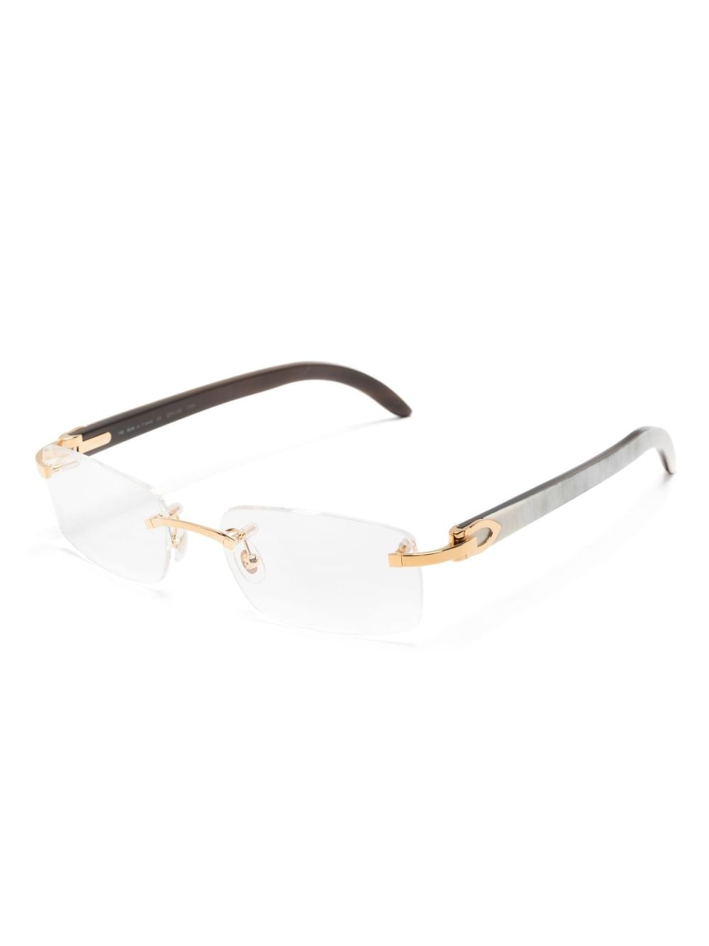 rectangle-frame rimless glasses - 2