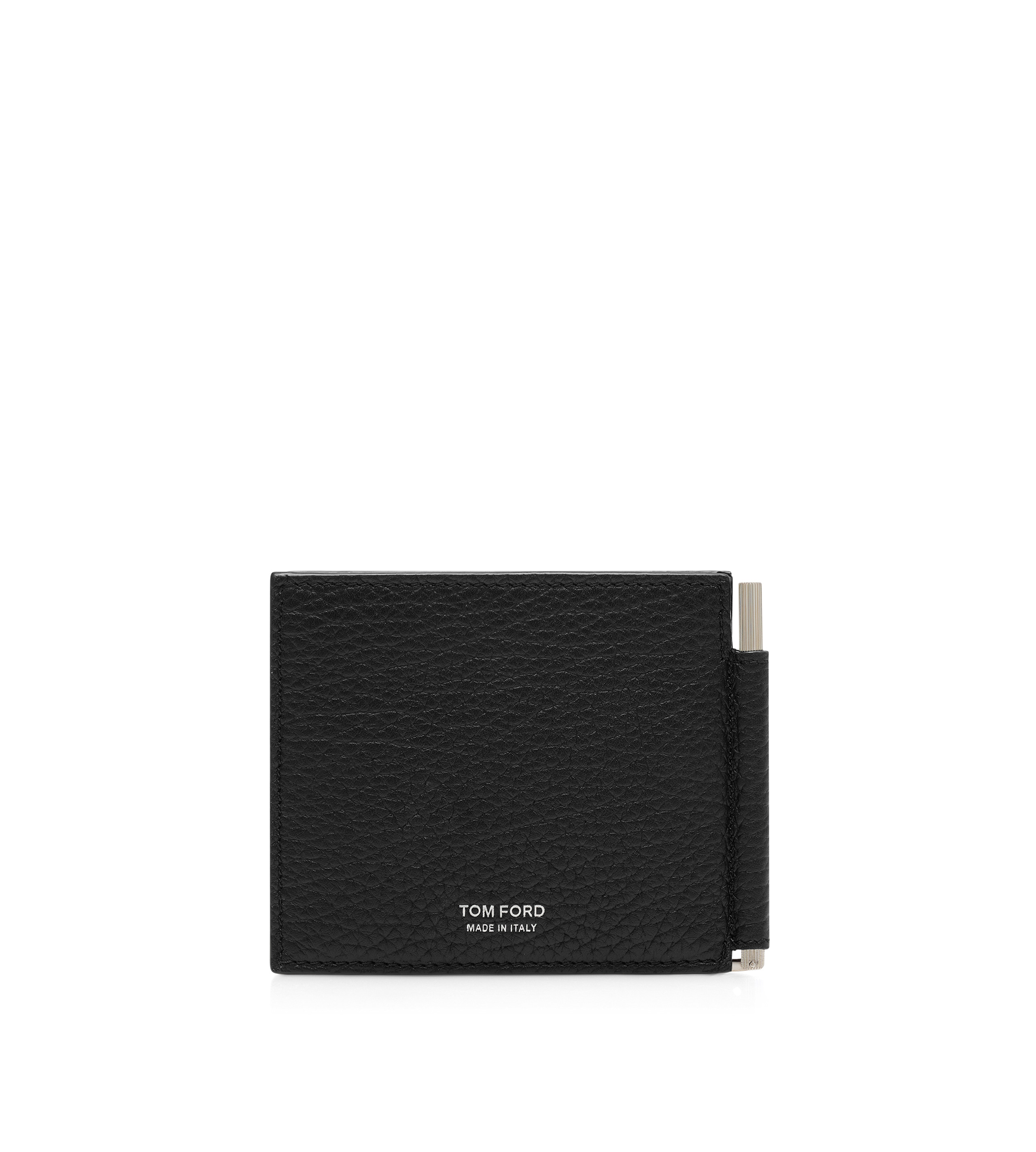PRINTED DEER LEATHER ELONGATED T LINE MONEY CLIP WALLET - 2