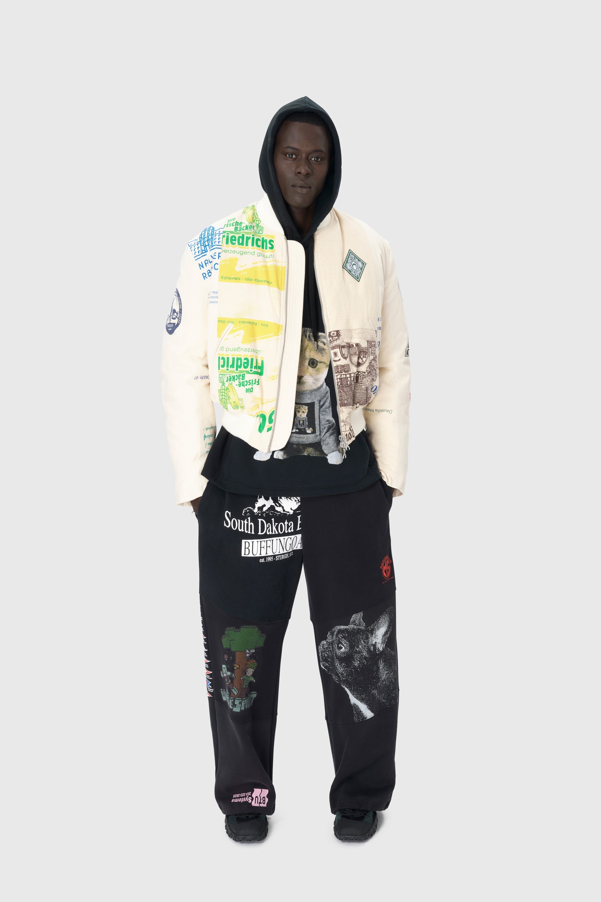 Regenerated Tote Bags Bomber Jacket - 4