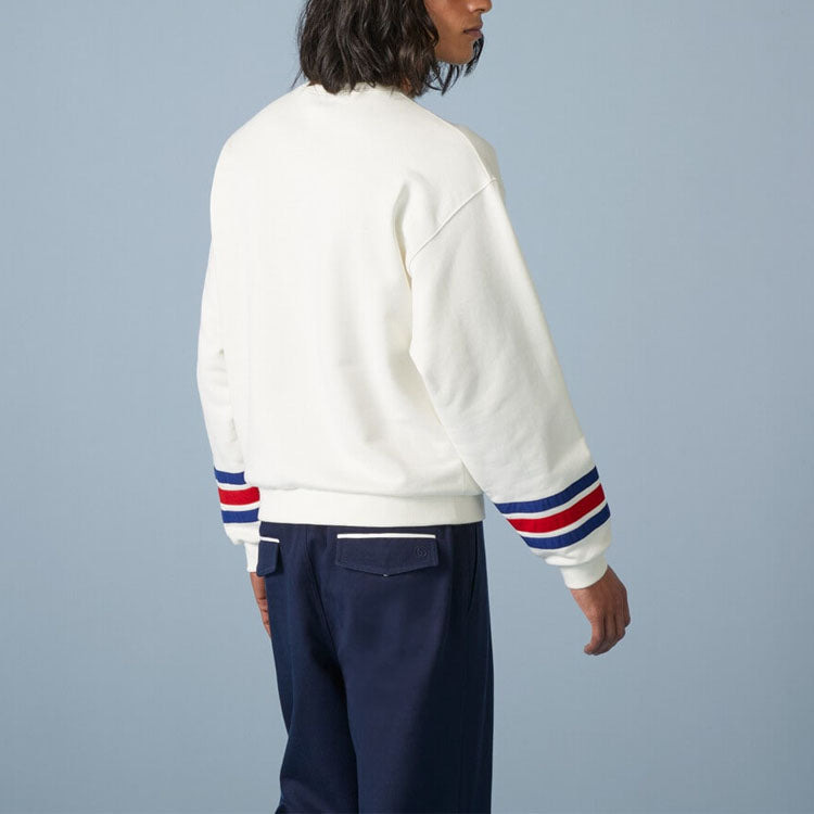Gucci Cotton Jersey Sweatshirt With Embroidery 'Off White' 746988-XJFK1-9088 - 3