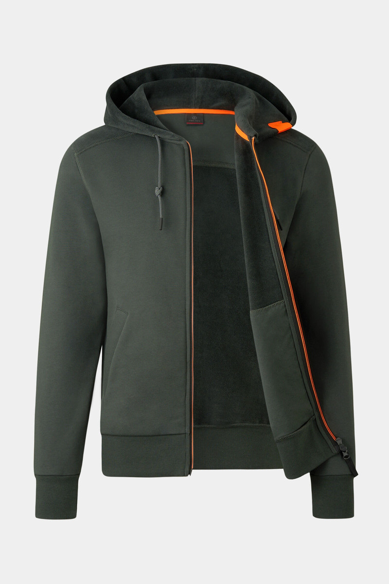 Kano Sweatshirt jacket in Dark green 2