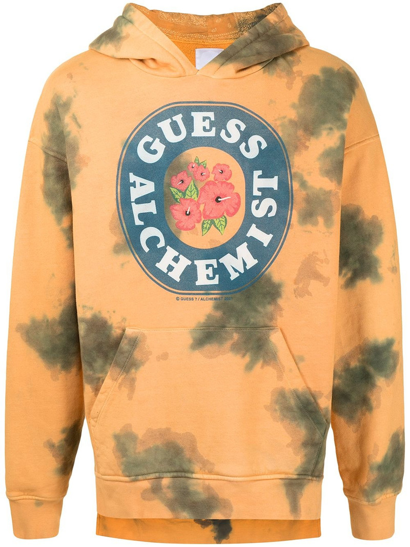tie-dye cotton hoodie 1