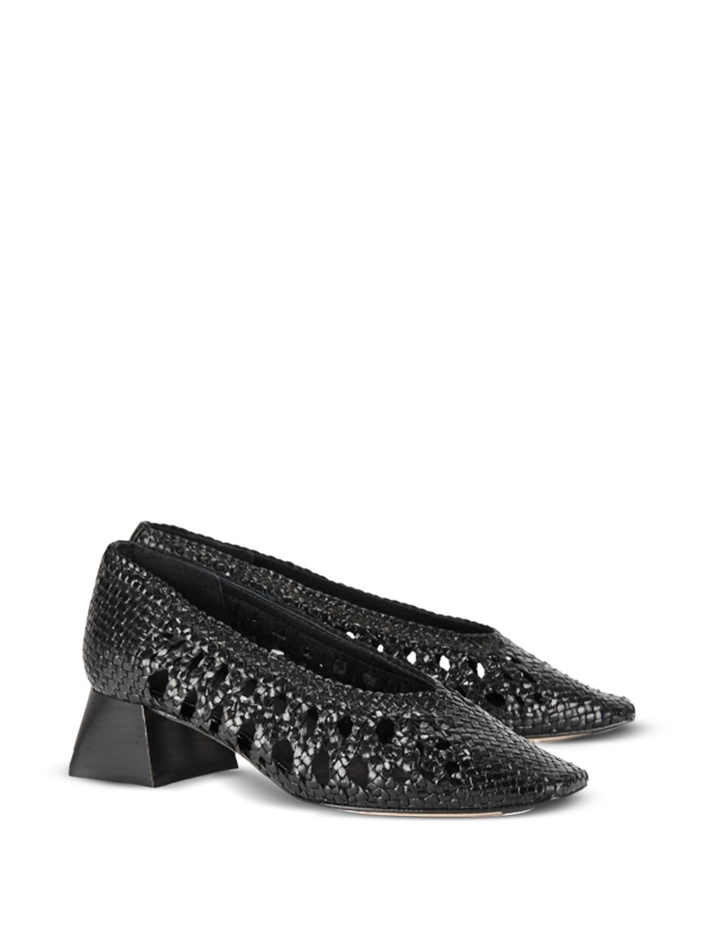 40mm Marina woven leather pumps - 2
