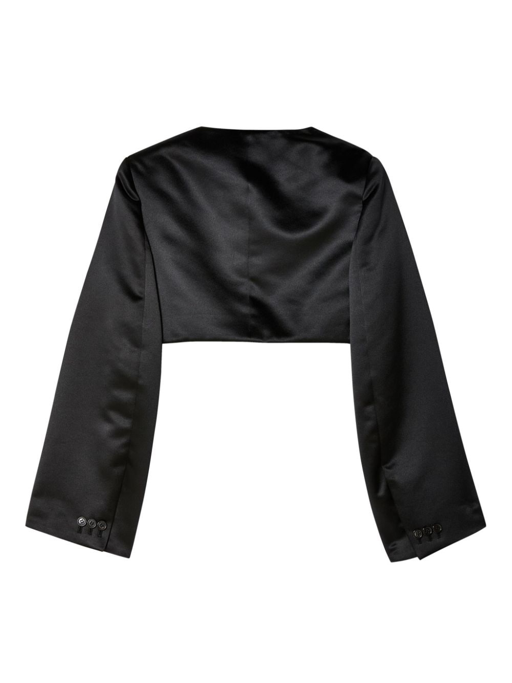 double-breasted cropped blazer - 2