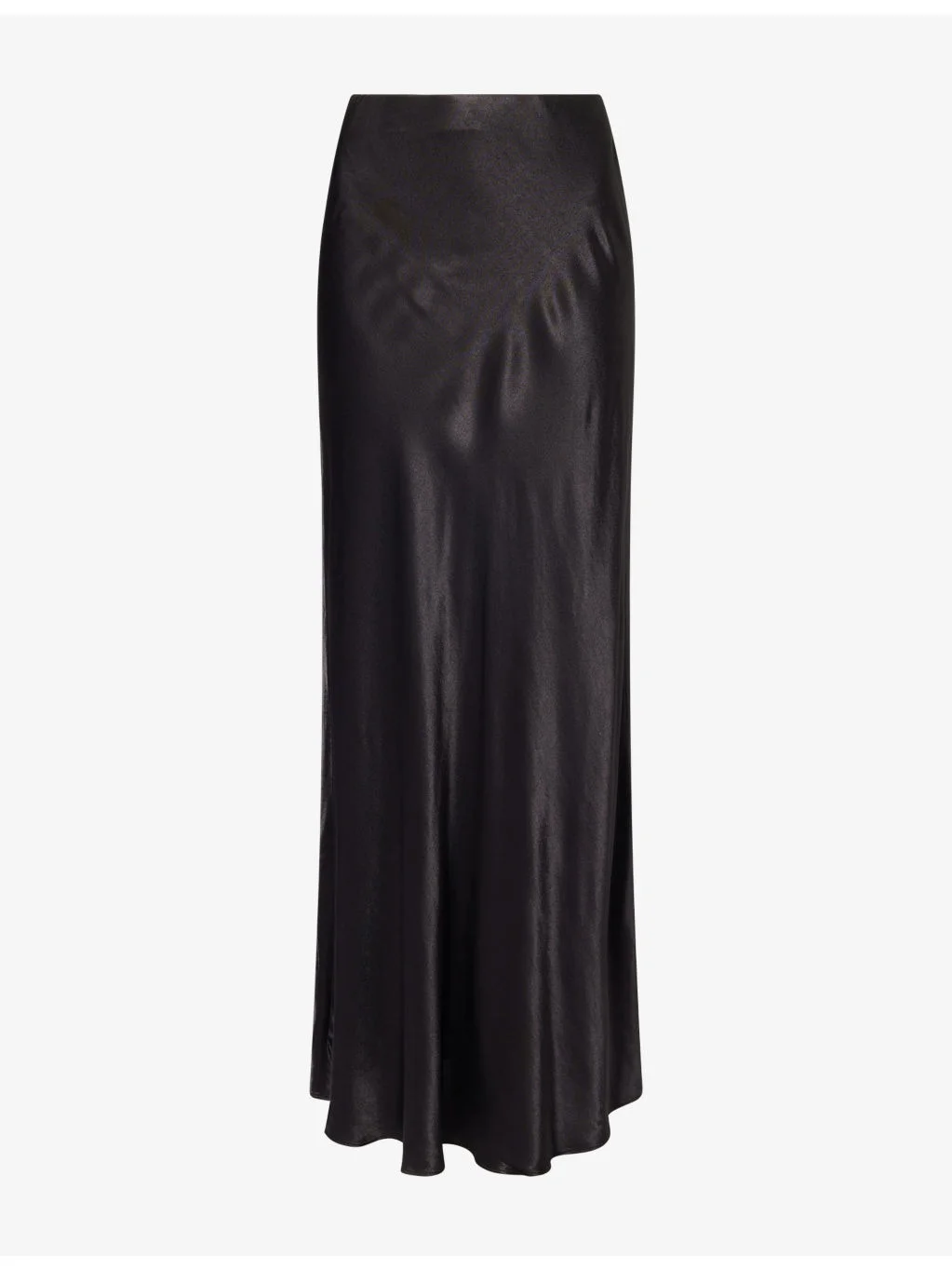 Romina Bias-Cut Satin Maxi Skirt - 1