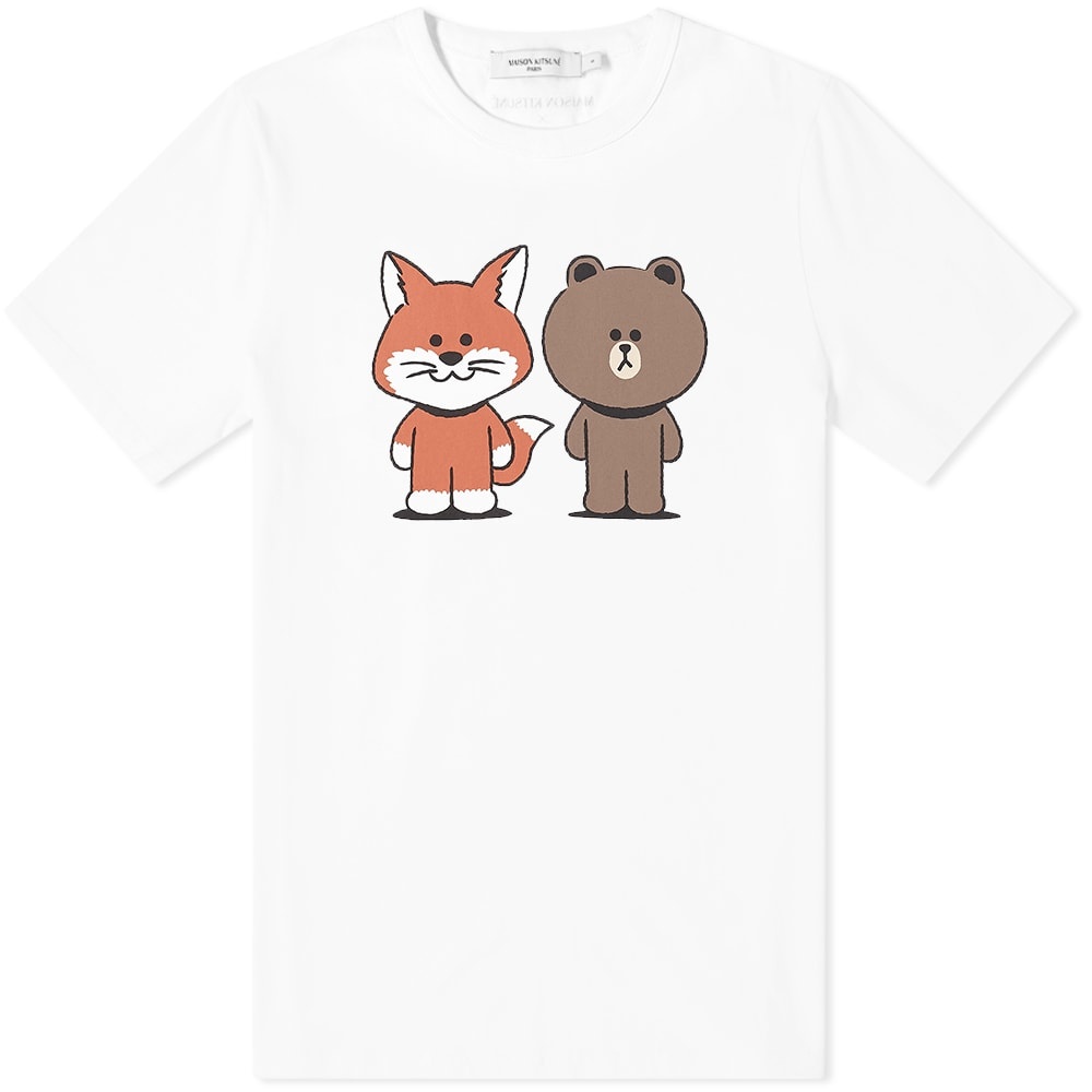 Maison Kitsuné x Line Friends Kitsune Big Print Tee - 1