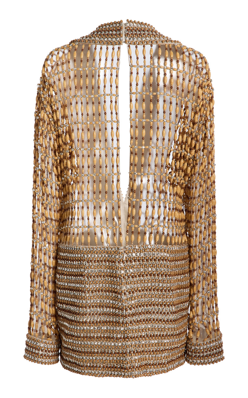 Embellished Mini Dress neutral 3