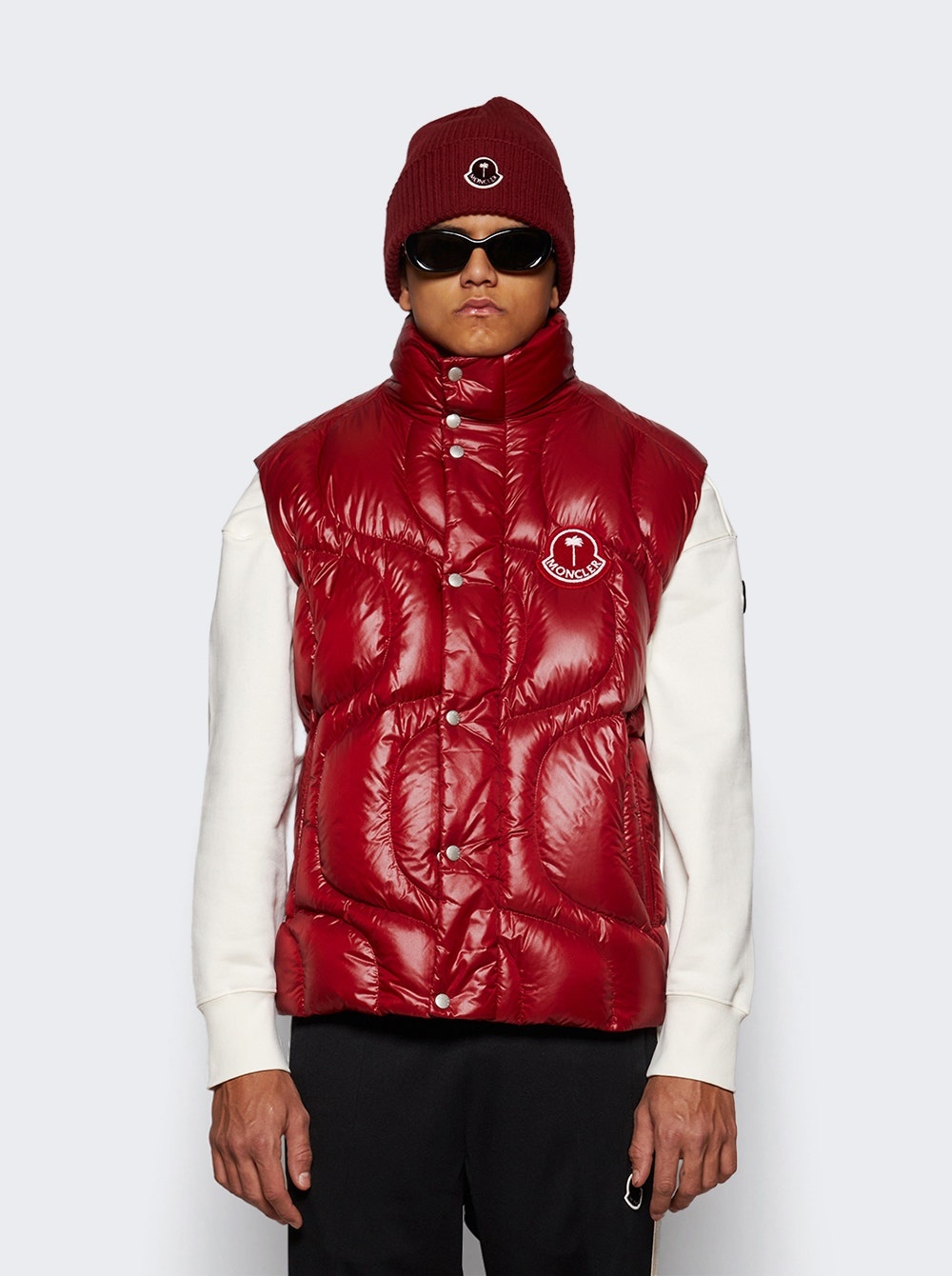X Palm Angels Gwenyth Vest Medium Red - 3