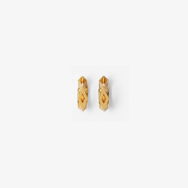 Burberry Hollow Pavé Hoop Earrings outlook