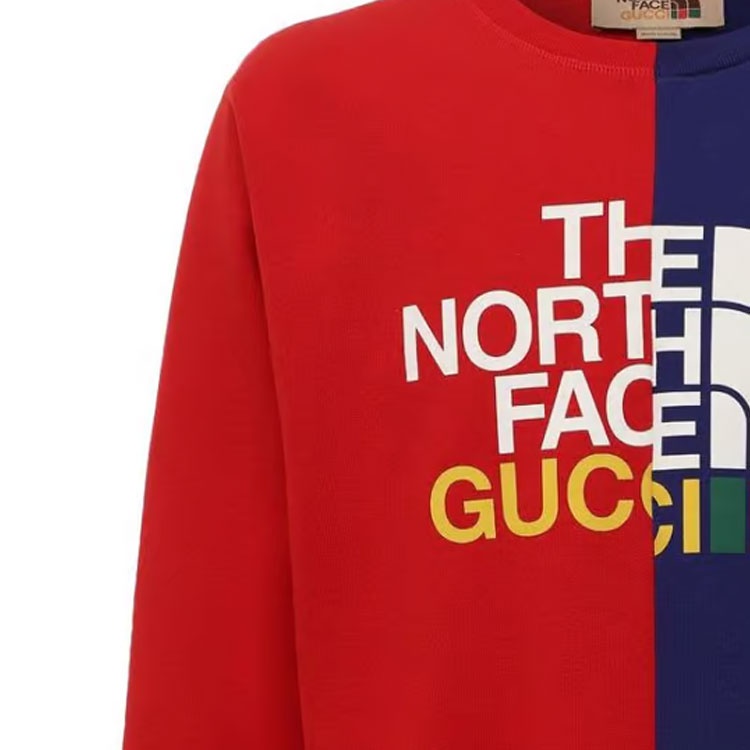 Gucci x The North Face Sweatshirt 'Blue Red' 671500-XJDRE-6051 - 3