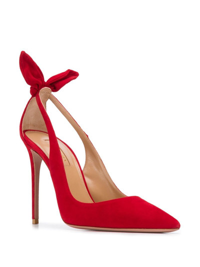 AQUAZZURA 105mm bow tie pumps outlook