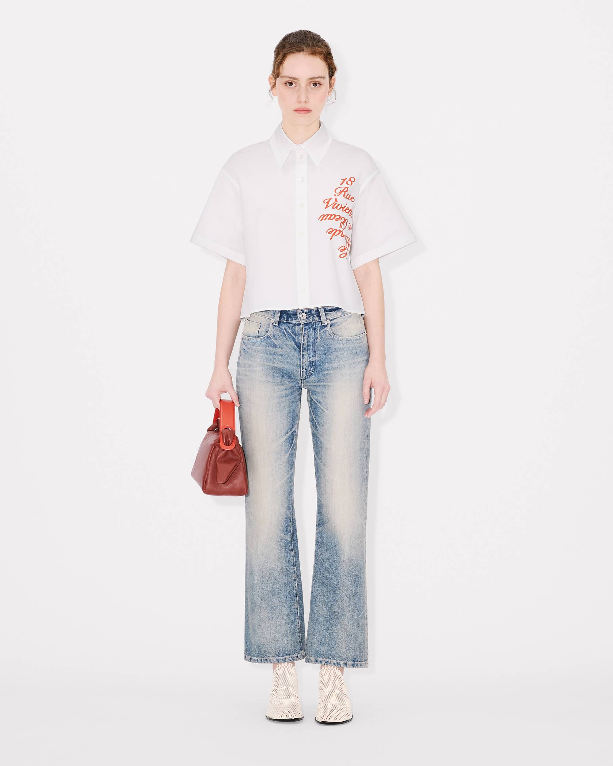 'KENZO Varsity' shirt in poplin cotton - 5