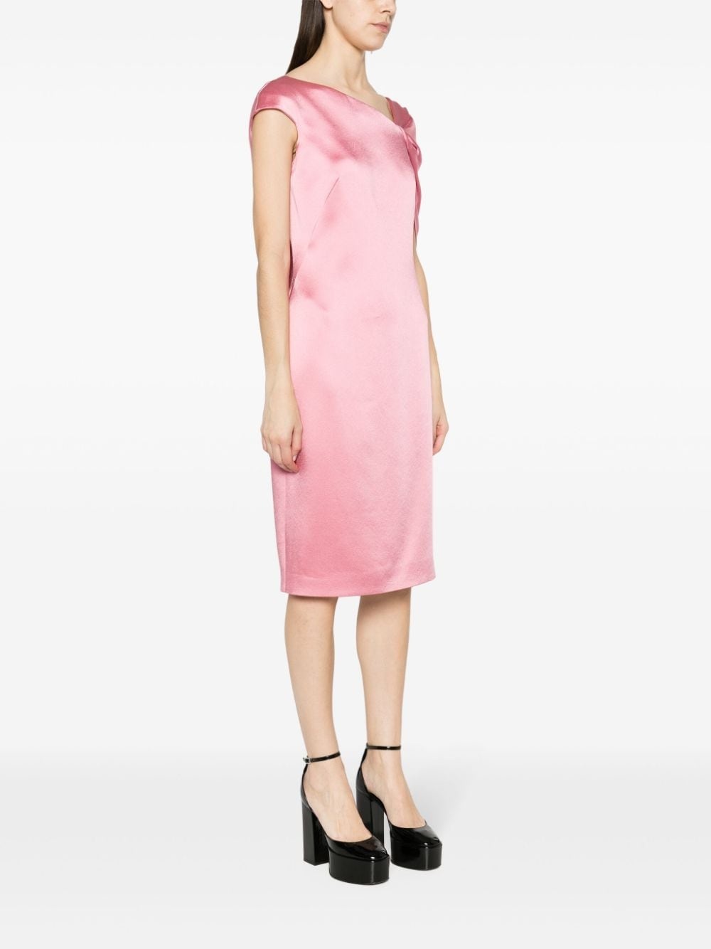 asymmetric midi dress - 3