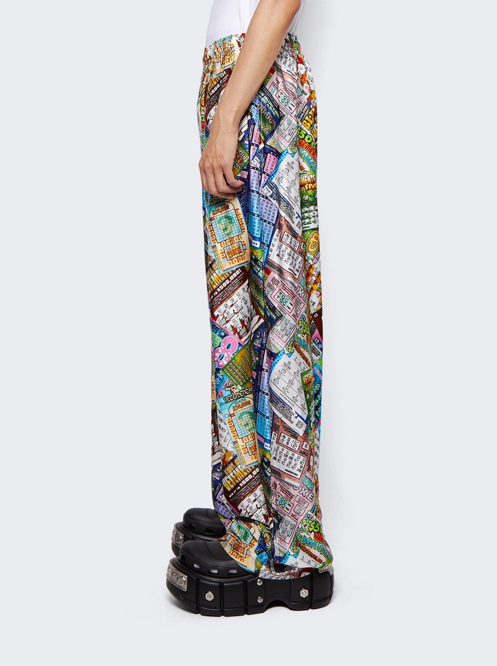 Lottery Print Pants Multicolor - 4