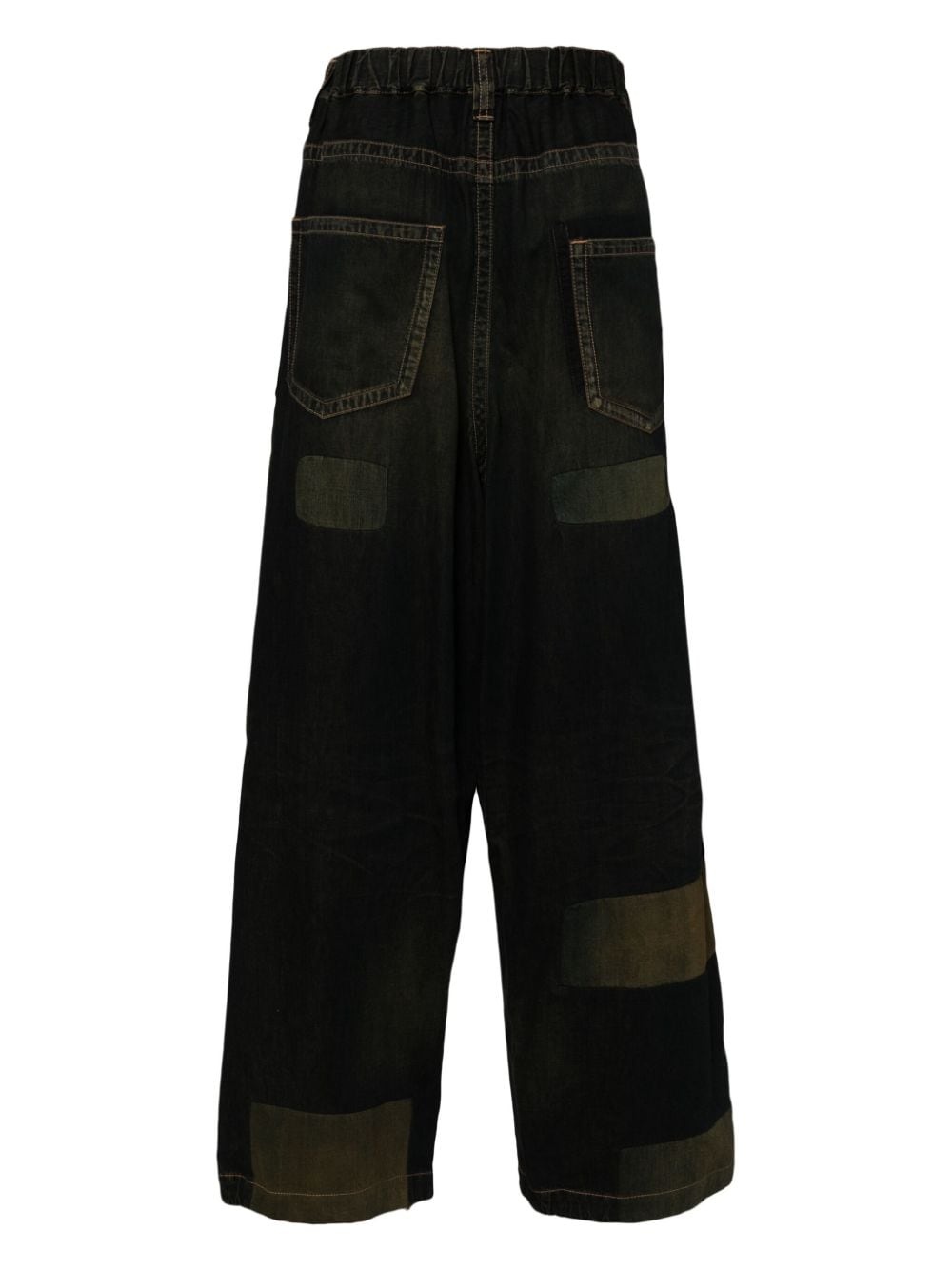 patchwork jeans - 2