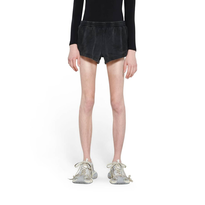 Running Shorts in Black Faded 5