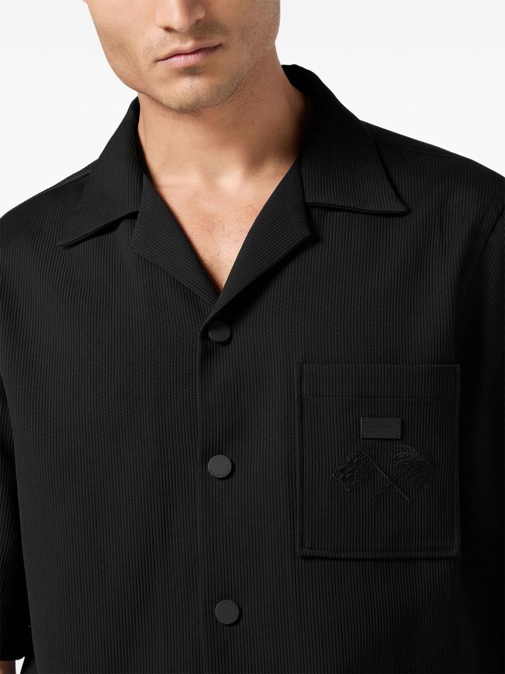 ribbed bowling shirt - 5