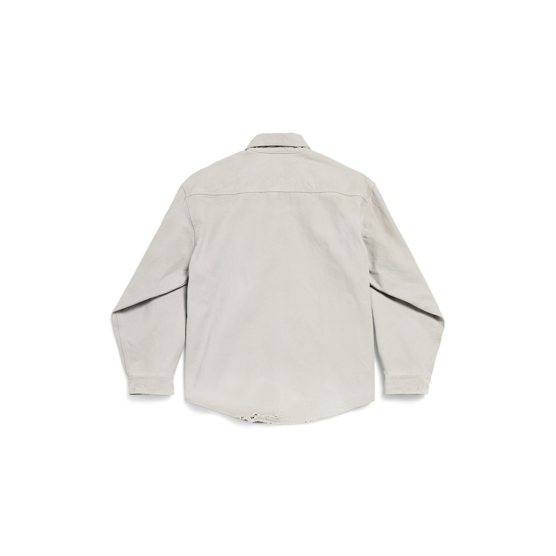 Men's Workwear Overshirt in Light Grey - 6