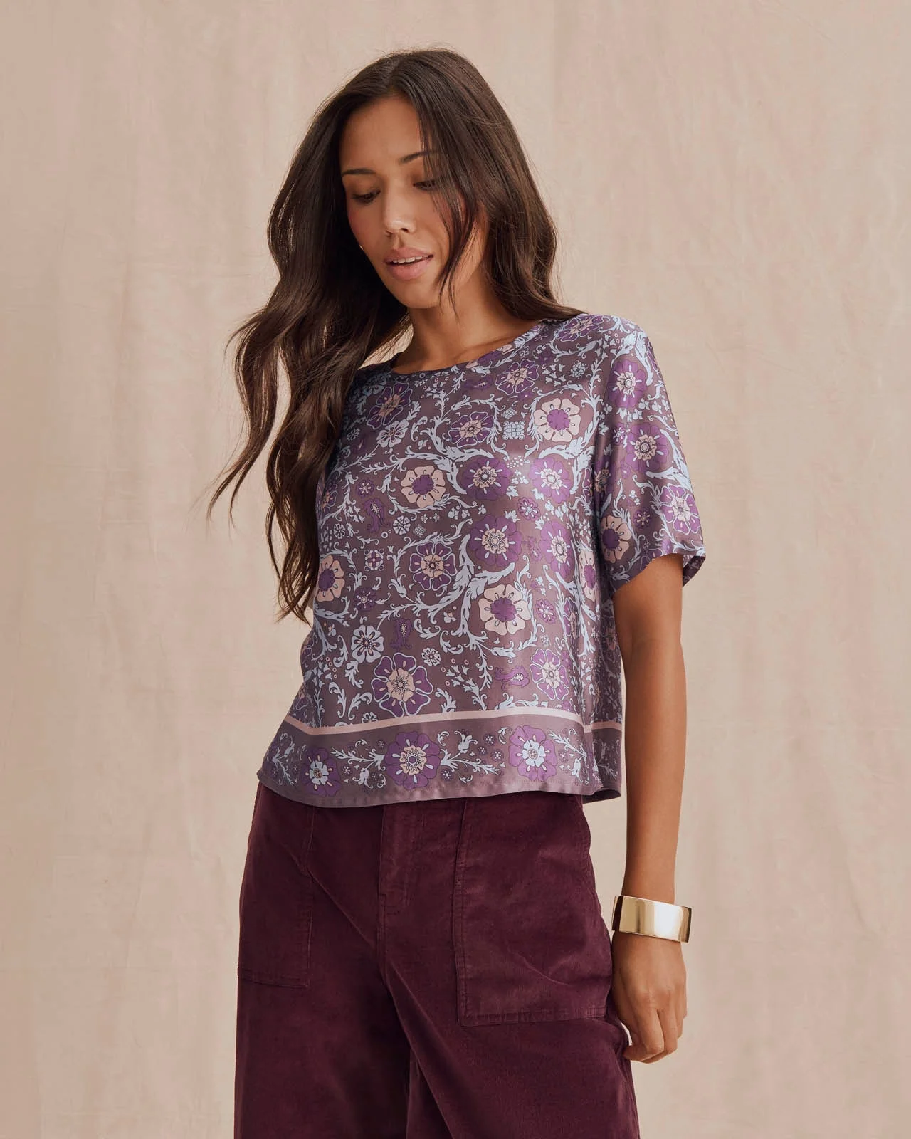 Violet Short Sleeve Top - 1