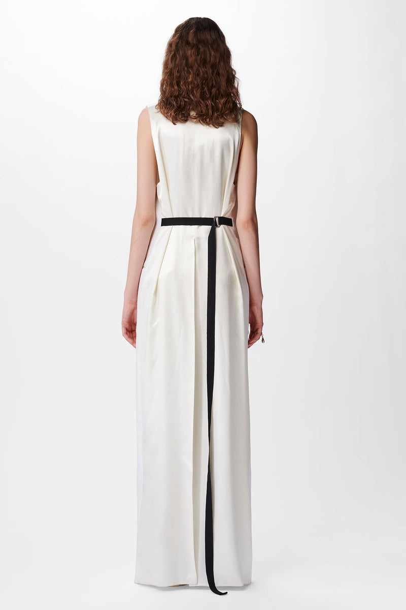 Helena Comfort Long Waistcoat Wool Satin - 3