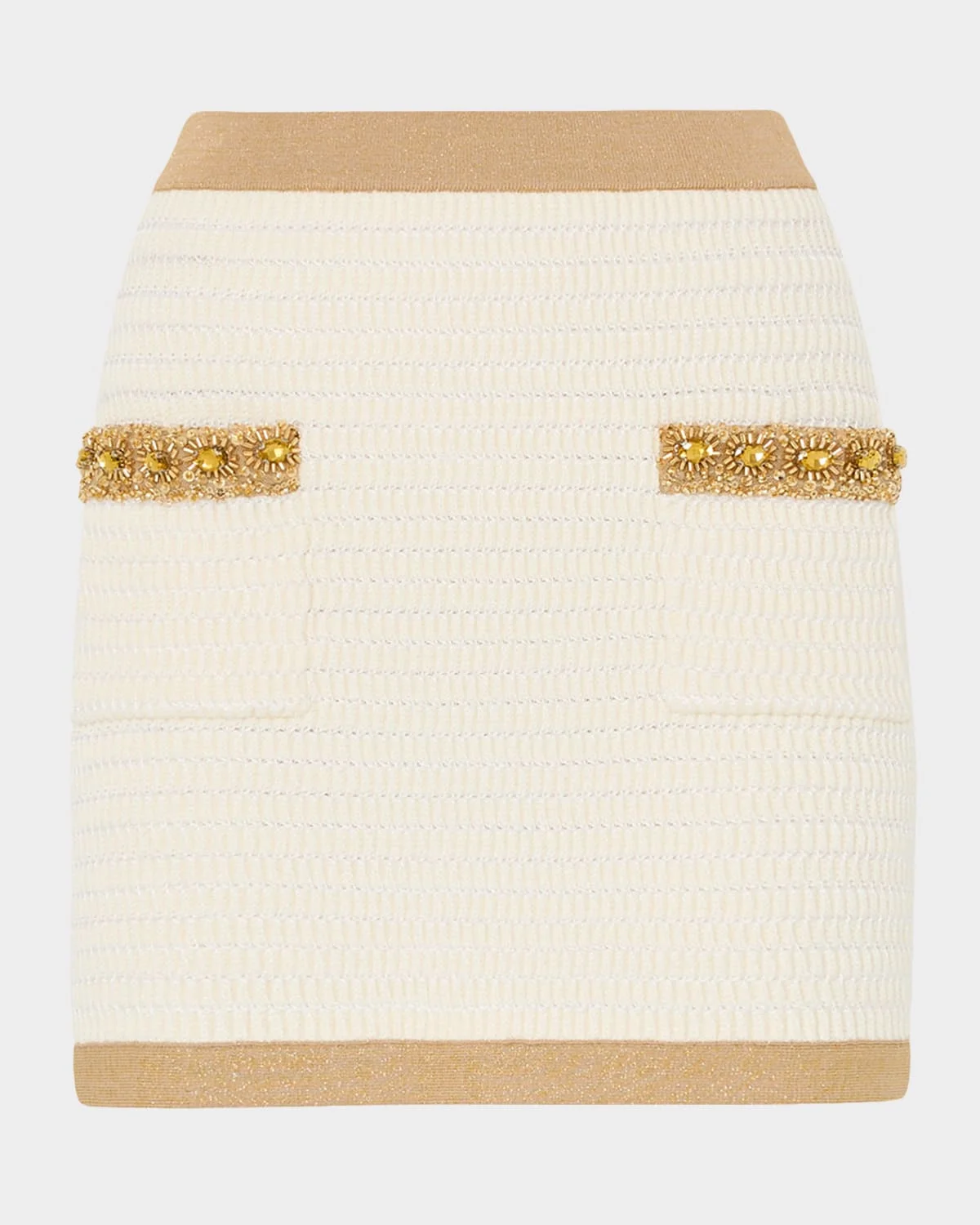 Reggie Sequin-Embellished Woven Mini Skirt - 1