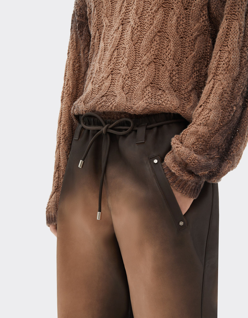 Airbrushed leather trousers 5