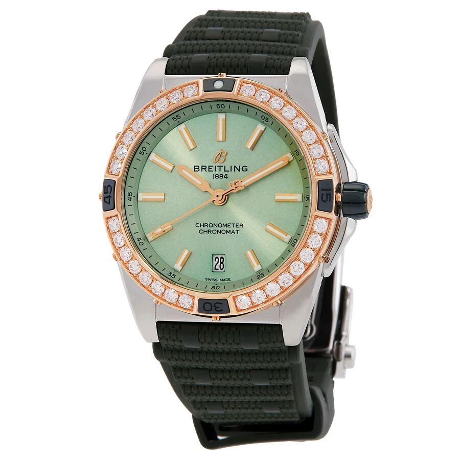 Breitling Chronomat Super Automatic 38mm Diamond Ladies Watch U17356531L1S1 - 1